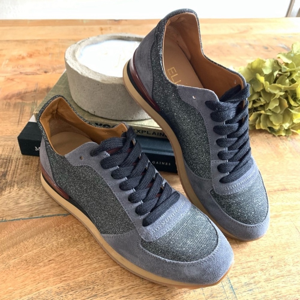 Elia.B.London Blue Glider Sneakers Size Euro 38 Us 7.5